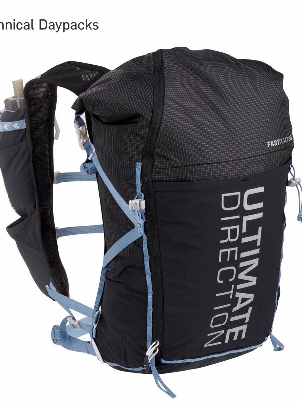 Ultimate Direction Fastpack 20 Hydration Pack - Black/Light Blue